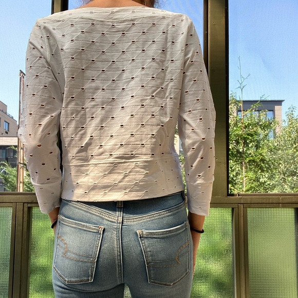 Calvin Rucker White Long Sleeve Blouse - Picture 3 of 5